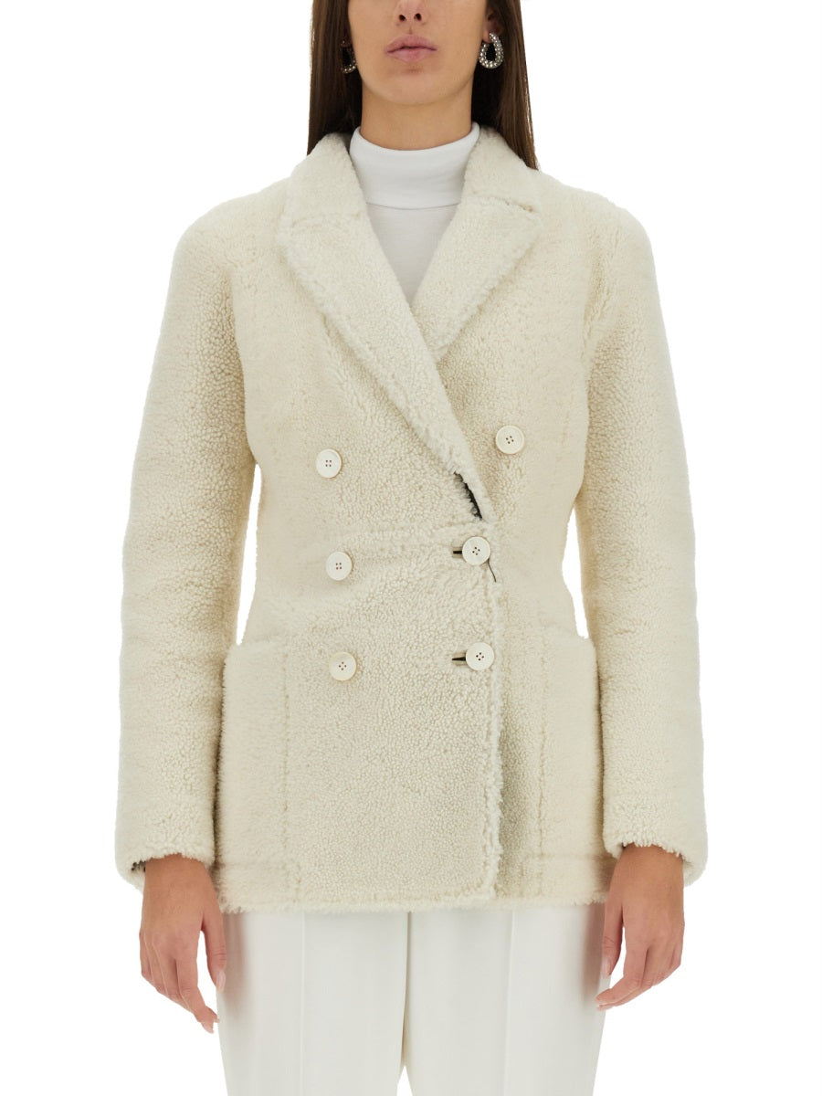 Alexander McQueen Jackets? Alexander Mcqueen Women Double Breasted Coat Luxury Designer Outerwear Jacket