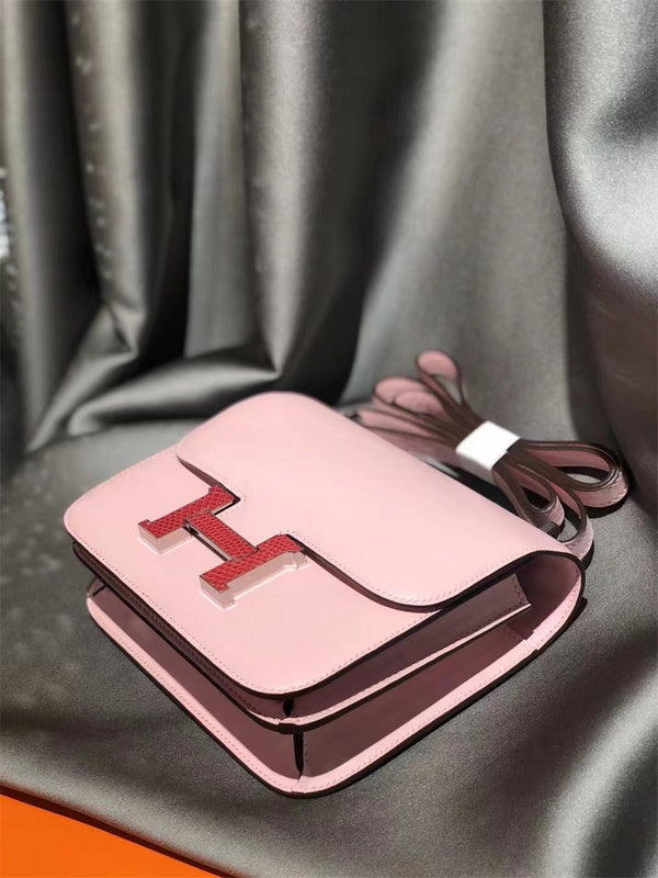 Side view of timeless structured handbag