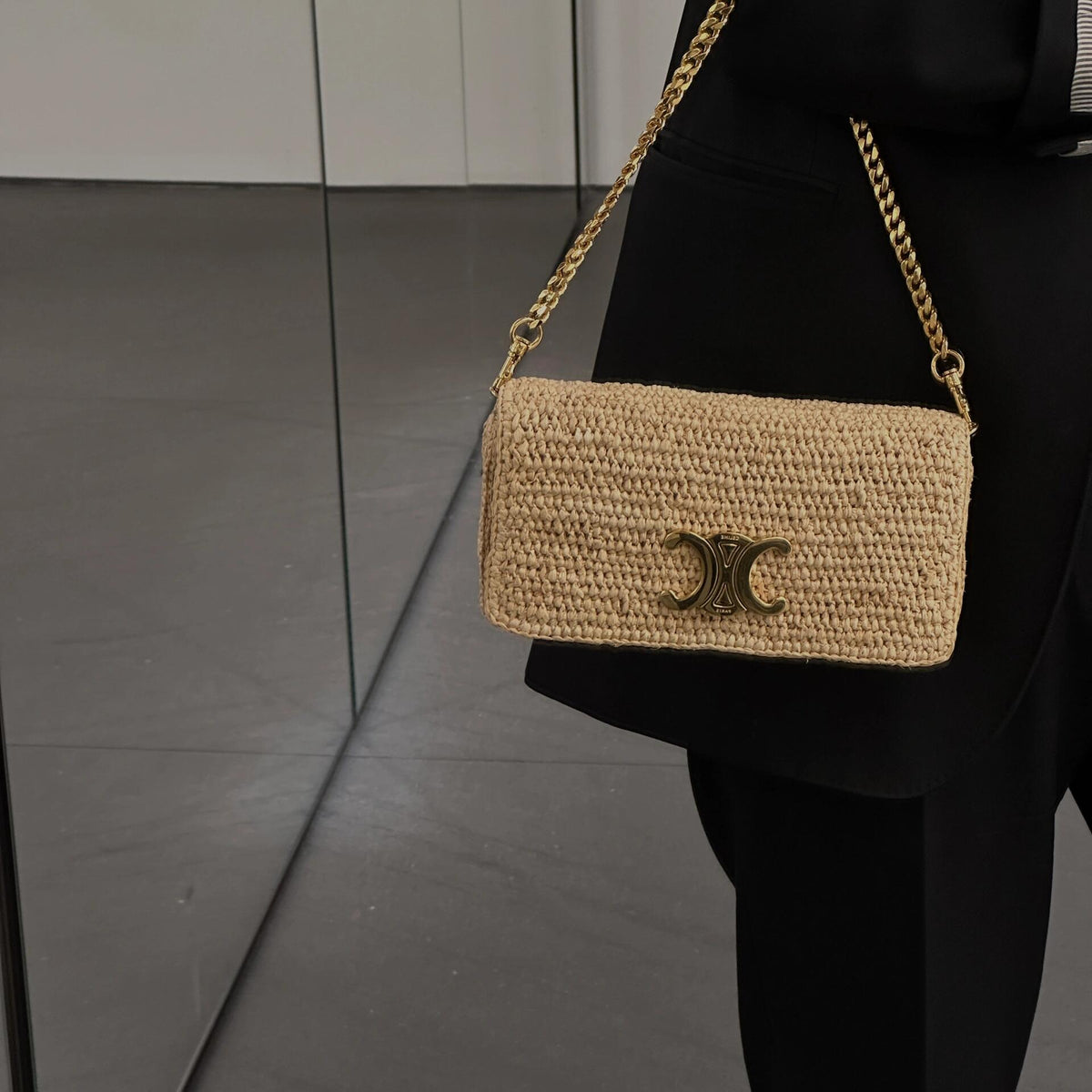 Celine Multipochette In Raffia Bag – luxury designer cel multipochette in raffia bag at Bellvora