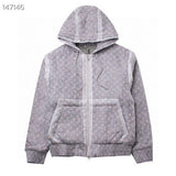 Front view of Louis Vuitton luxury clothing with tailored silhouette