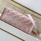 Styled lifestyle shot of refined signature women's handbag – women's premium purse