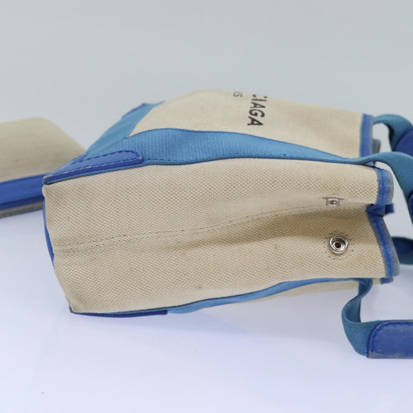 Balenciaga Navy Cabas Handbag | Luxury Canvas Tote Bag