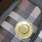 Statement Vegan Leather Handbag - Modern Structured Build | Women's Luxury Handbag #1150 - back view (image 4) of designer-inspired handbag