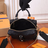 Front view of statement elevated women's handbag – women's designer-style accessory