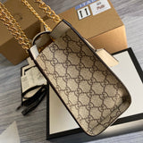 Interior view of statement refined women's handbag – women's designer-style accessory