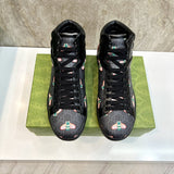 Gucci two-tone luxury sneakers view 9 signature lace-up style