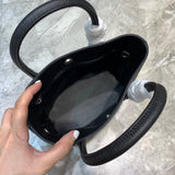 Refined Vegan Leather Handbag - Premium Craftsmanship Detailing | Women's Premium Handbag #914 - alternate angle view (image 8) of designer-inspired handbag