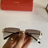 Angled view of Cartier unisex sunglasses