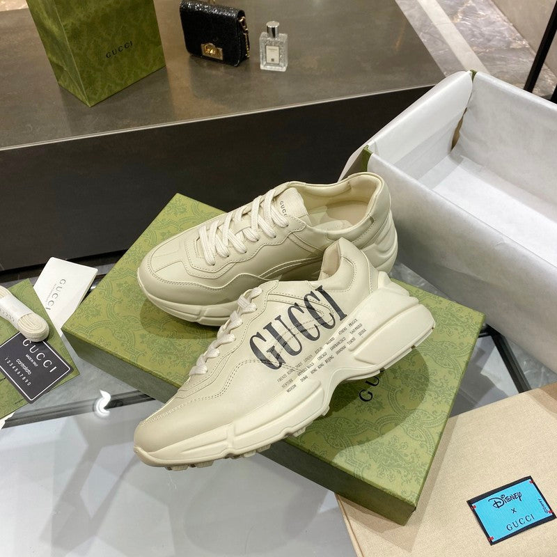 Gucci fresh white-and-black luxury sneakers view 7 streetwear statement look