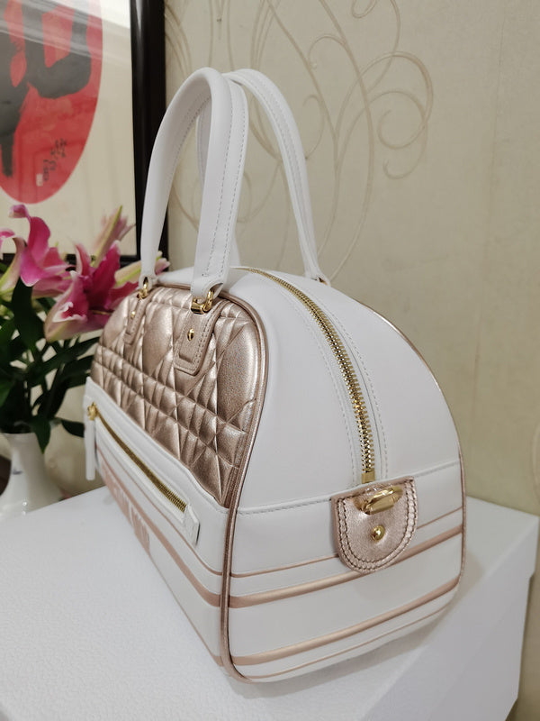 Back view of polished structured women's handbag – women's everyday handbag