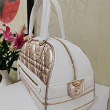 Back view of polished structured women's handbag – women's everyday handbag