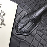 Close-up detail of poised bag design