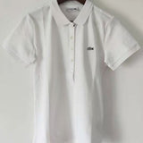 Flat lay presentation of Lacoste luxury clothing with tailored silhouette