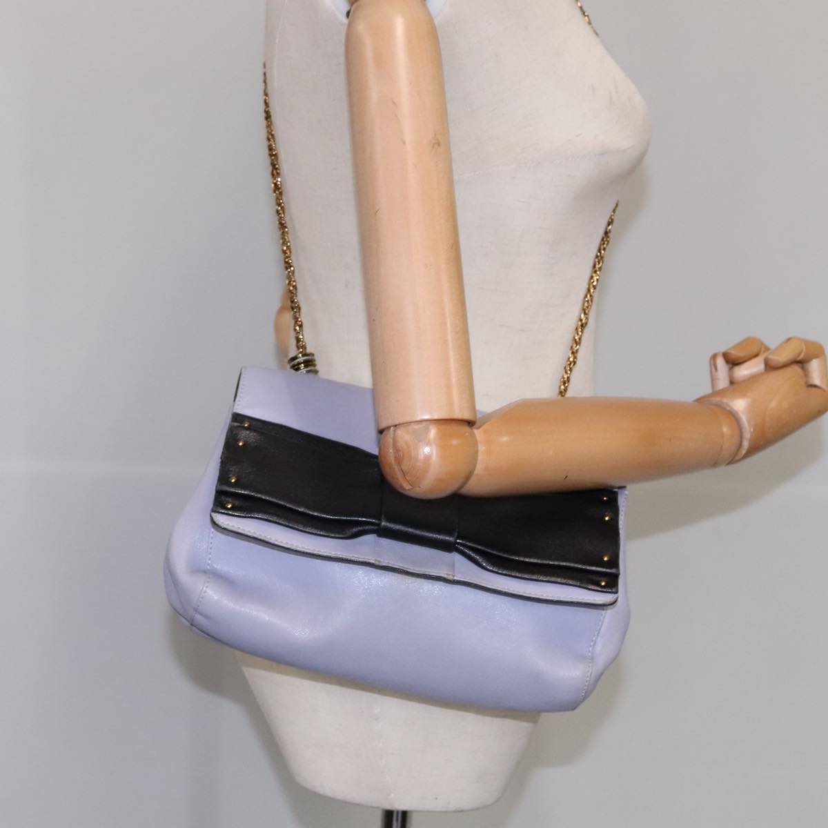 Crisolune elegant leather Shoulder Bag top view
