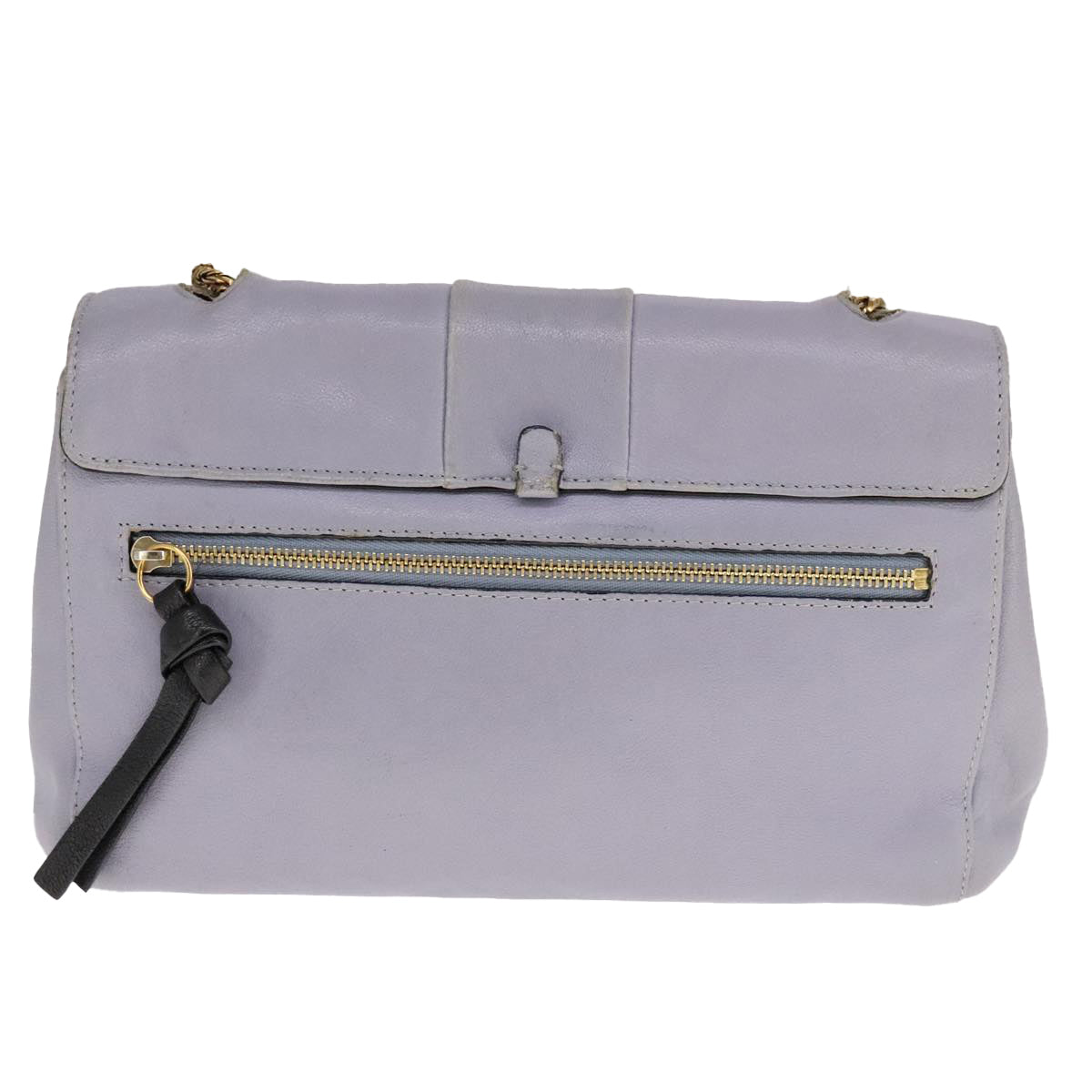 Side view of Chloe shoulder bag Purple premium designer bag