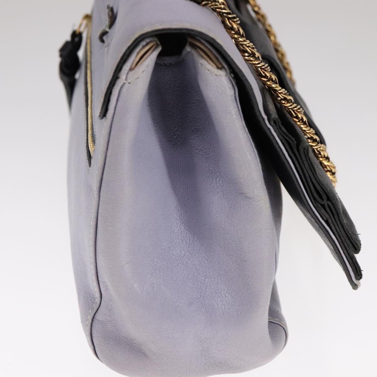 Crisolune elegant leather Shoulder Bag top view