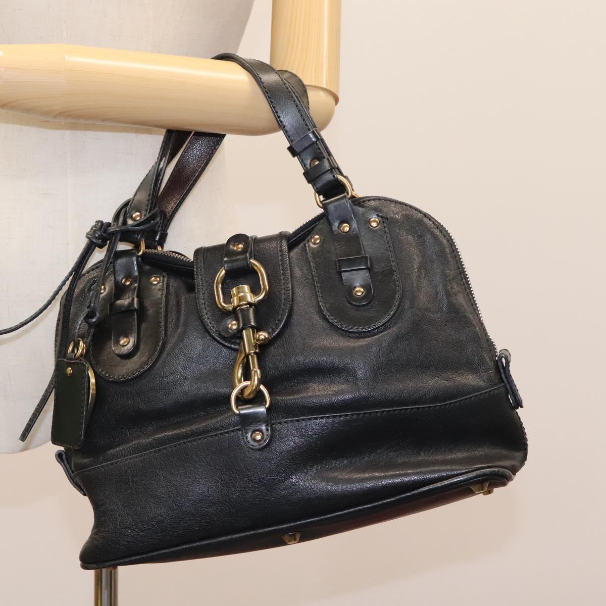 Chloe authentic luxury handbag Black leather craftsmanship