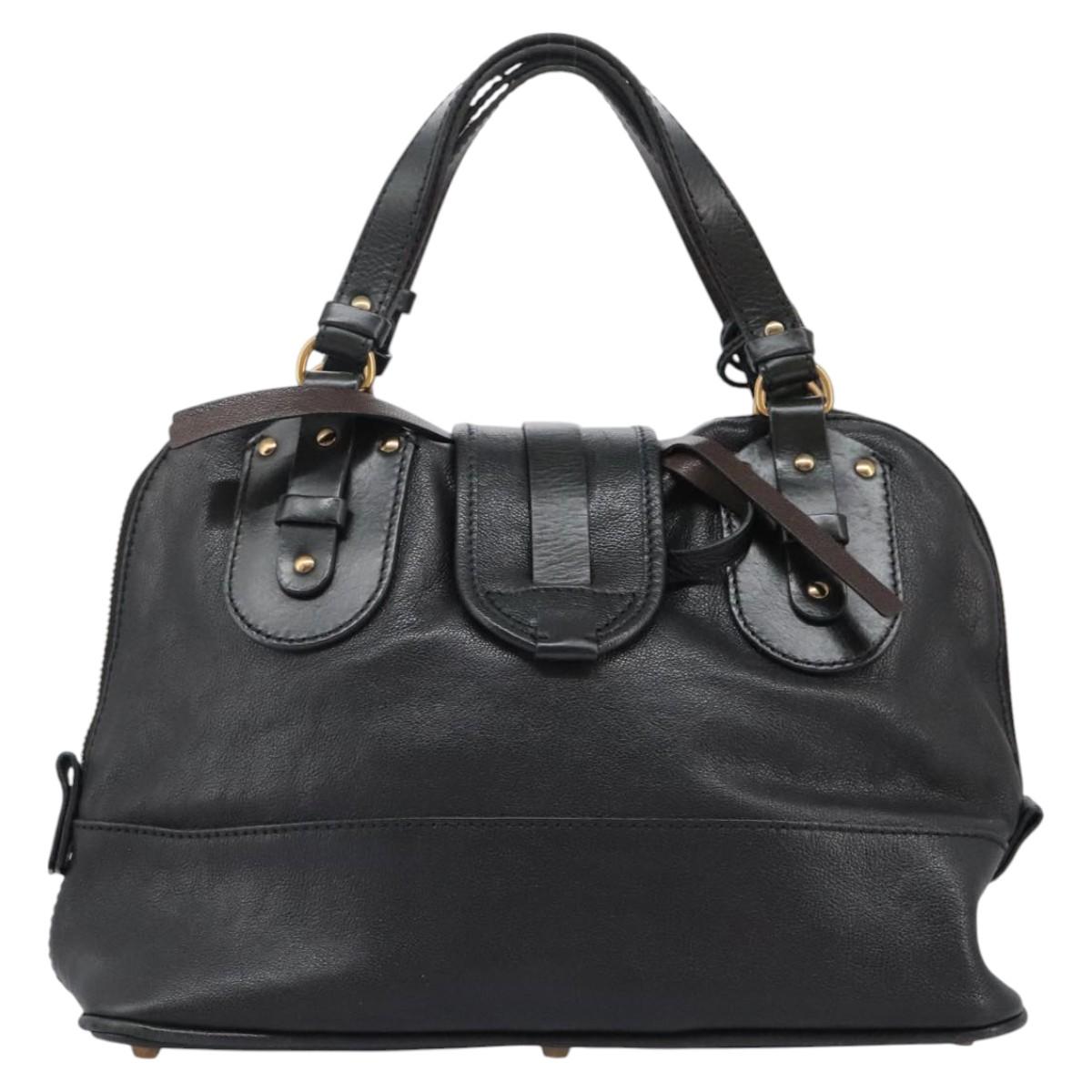 Side view of Chloe handbag Black premium designer bag