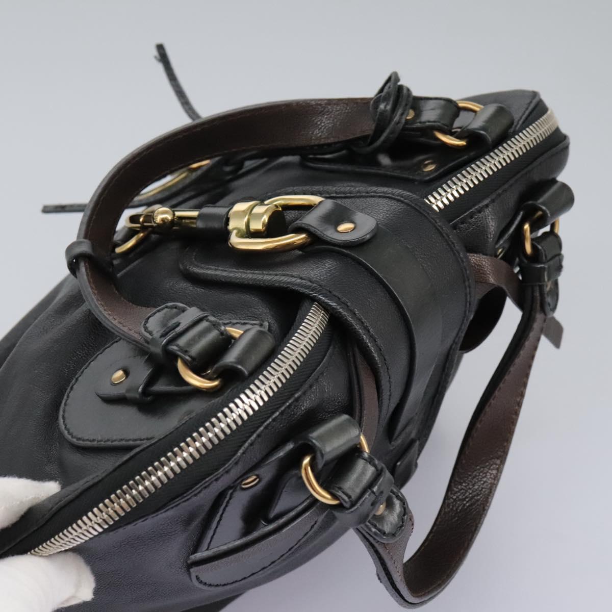 Side view of Chloe handbag Black premium designer bag
