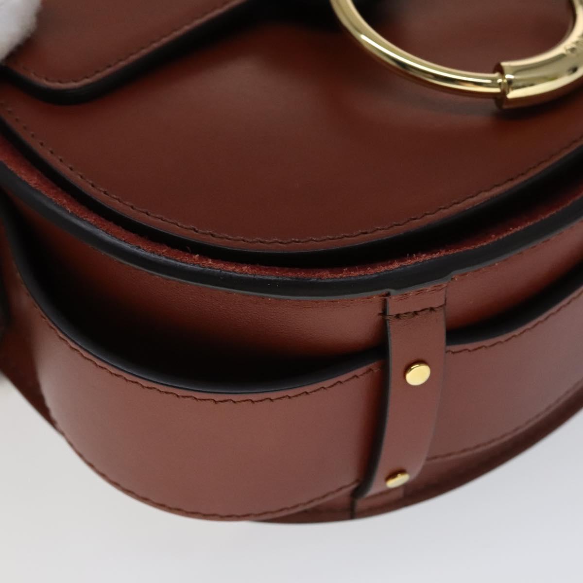 Lumivane elegant leather Shoulder Bag back view