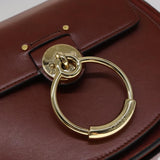 Lumivane elegant leather Shoulder Bag angled view