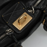 Chloe designer handbag leather closeup detail