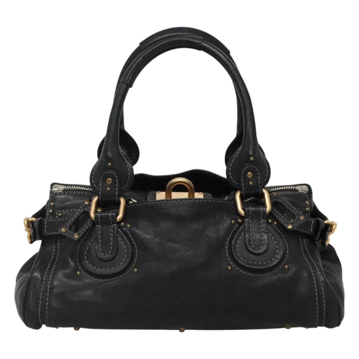 Side view of Chloe handbag Black premium designer bag