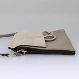 Chloe authentic luxury shoulder bag Gray leather craftsmanship