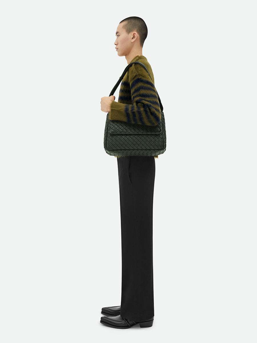 Bottega Veneta Accessories? Bottega Veneta Men Cobble Messenger Grande Luxury Designer Fashion Accessory