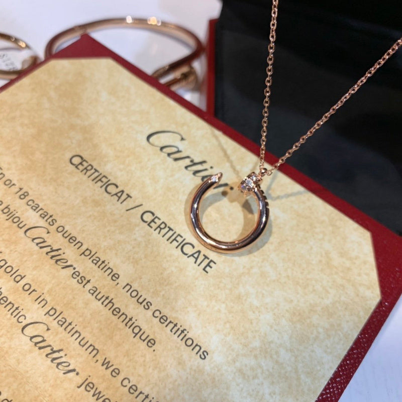Close-up detail view of Cartier unisex jewelry piece