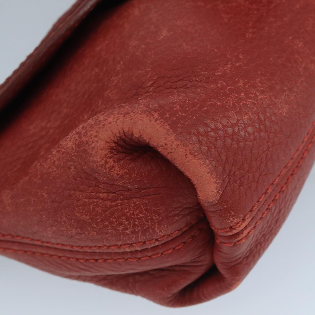 Chloe authentic luxury shoulder bag Red leather craftsmanship