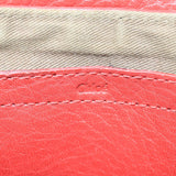 Chloe authentic luxury shoulder bag Red leather craftsmanship