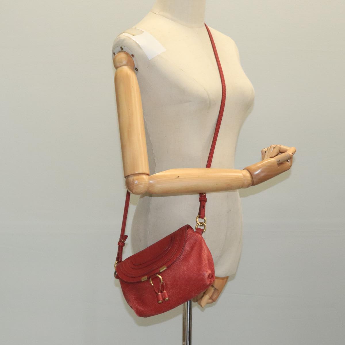 Authentic Chloe shoulder bag Red luxury fashion accessory