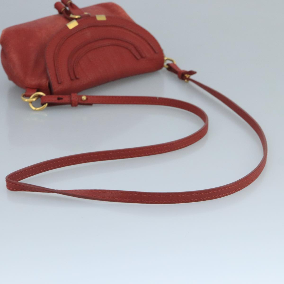Authentic Chloe shoulder bag Red luxury fashion accessory