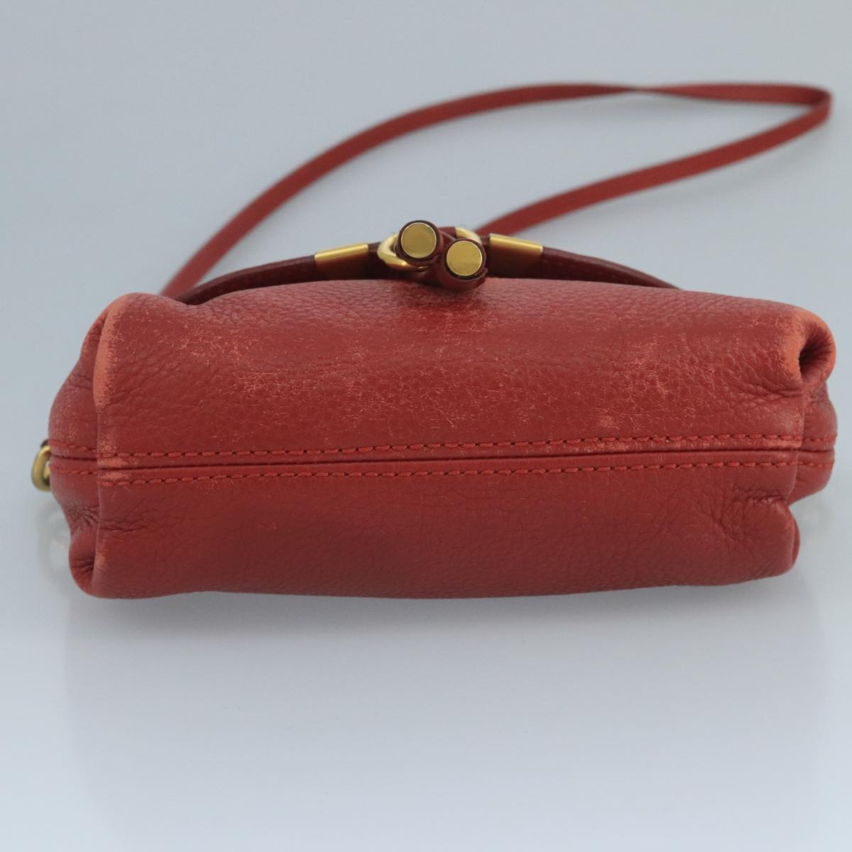Side view of Chloe shoulder bag Red premium designer bag