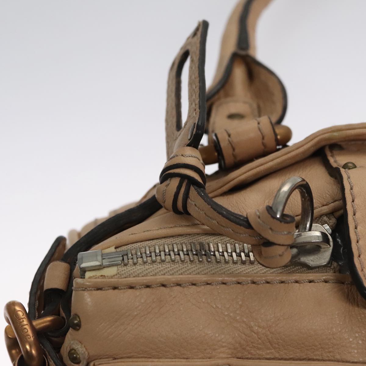 Chloe women's handbag Beige luxury designer leather