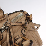 Chloe authentic luxury handbag Beige leather craftsmanship