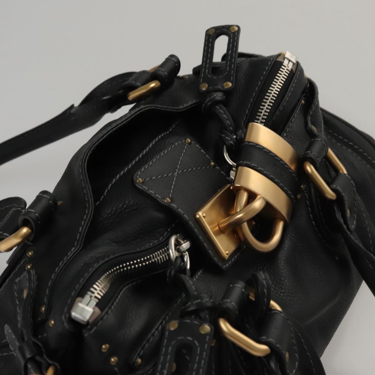 Zelvantique elegant leather Handbag top view