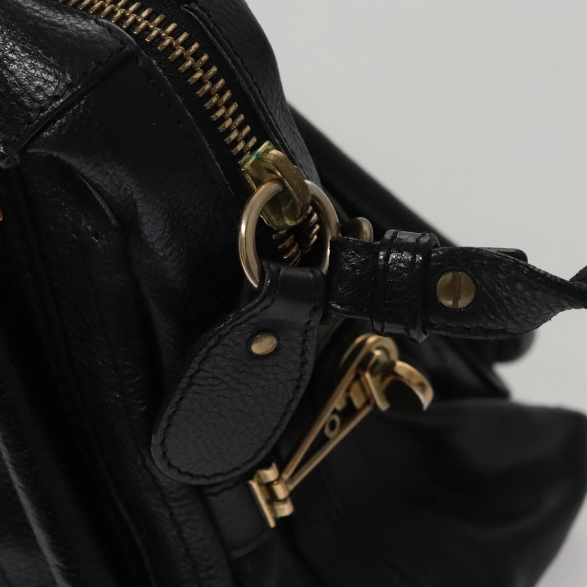 Chloe designer handbag leather closeup detail