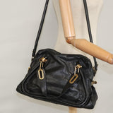 Chloe authentic luxury handbag Black leather craftsmanship