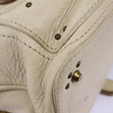 Side view of Chloe handbag Beige premium designer bag