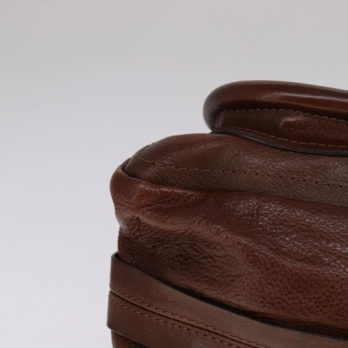 Side view of Chloe handbag Brown premium designer bag