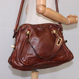 Chloe women's handbag Brown luxury designer leather