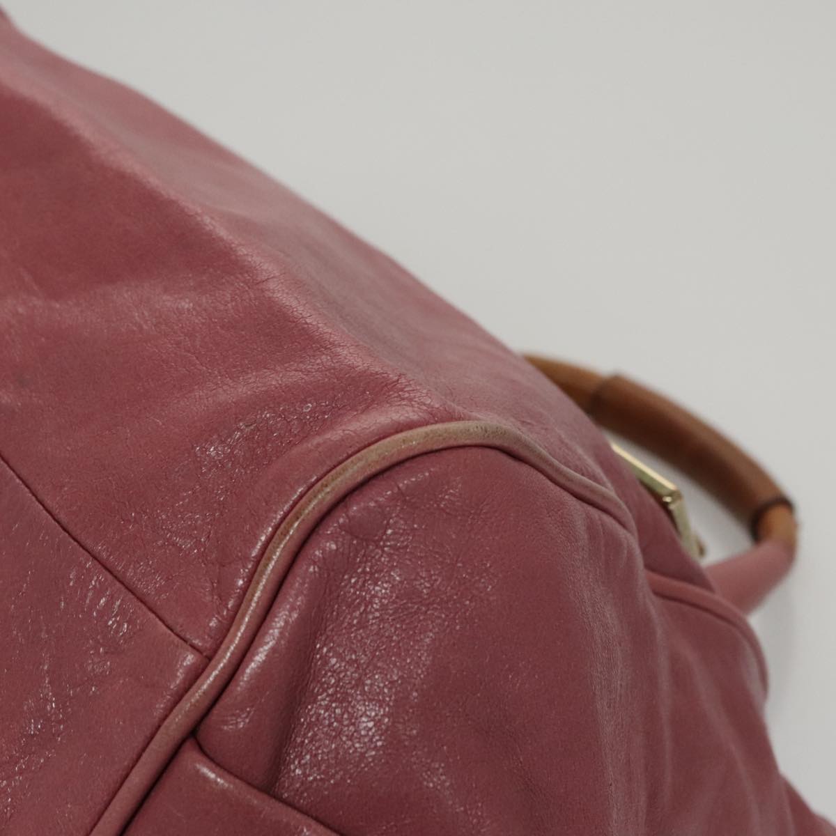 Belventique elegant leather Handbag back view
