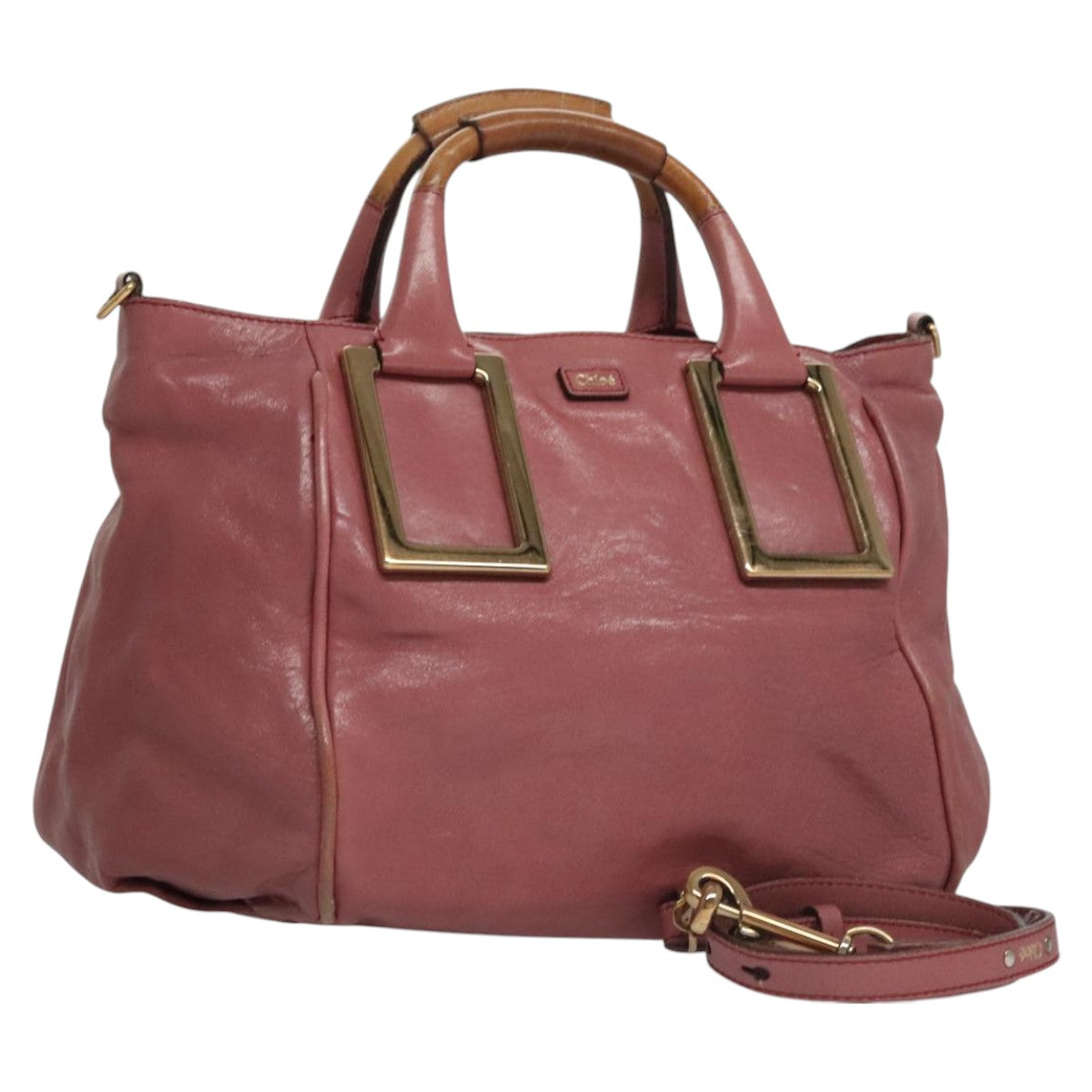 Chloe women's handbag Pink luxury designer leather