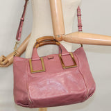 Chloe authentic luxury handbag Pink leather craftsmanship