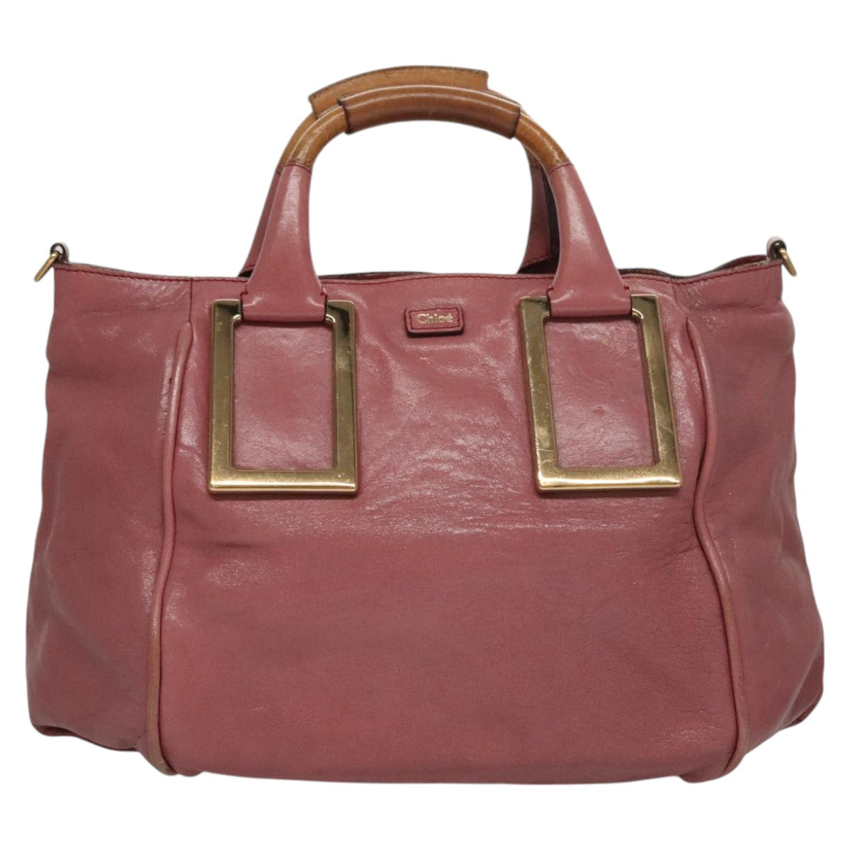 Side view of Chloe handbag Pink premium designer bag