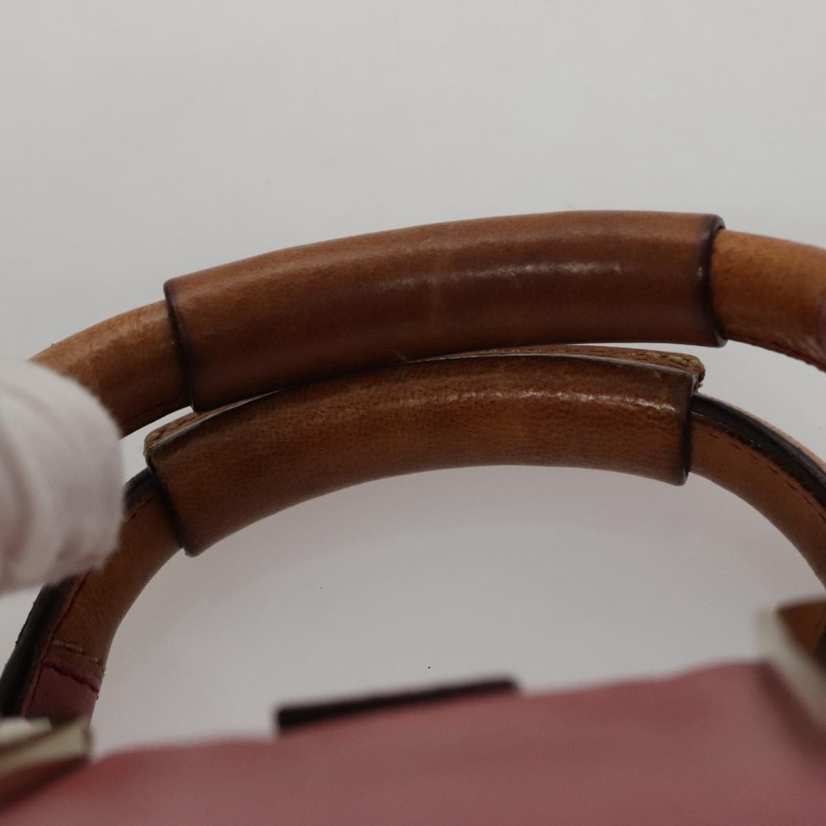 Belventique elegant leather Handbag top view
