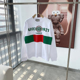 Side profile of Gucci luxury clothing with monogram-inspired silhouette