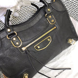 Back view of refined statement women's handbag – women's luxury handbag